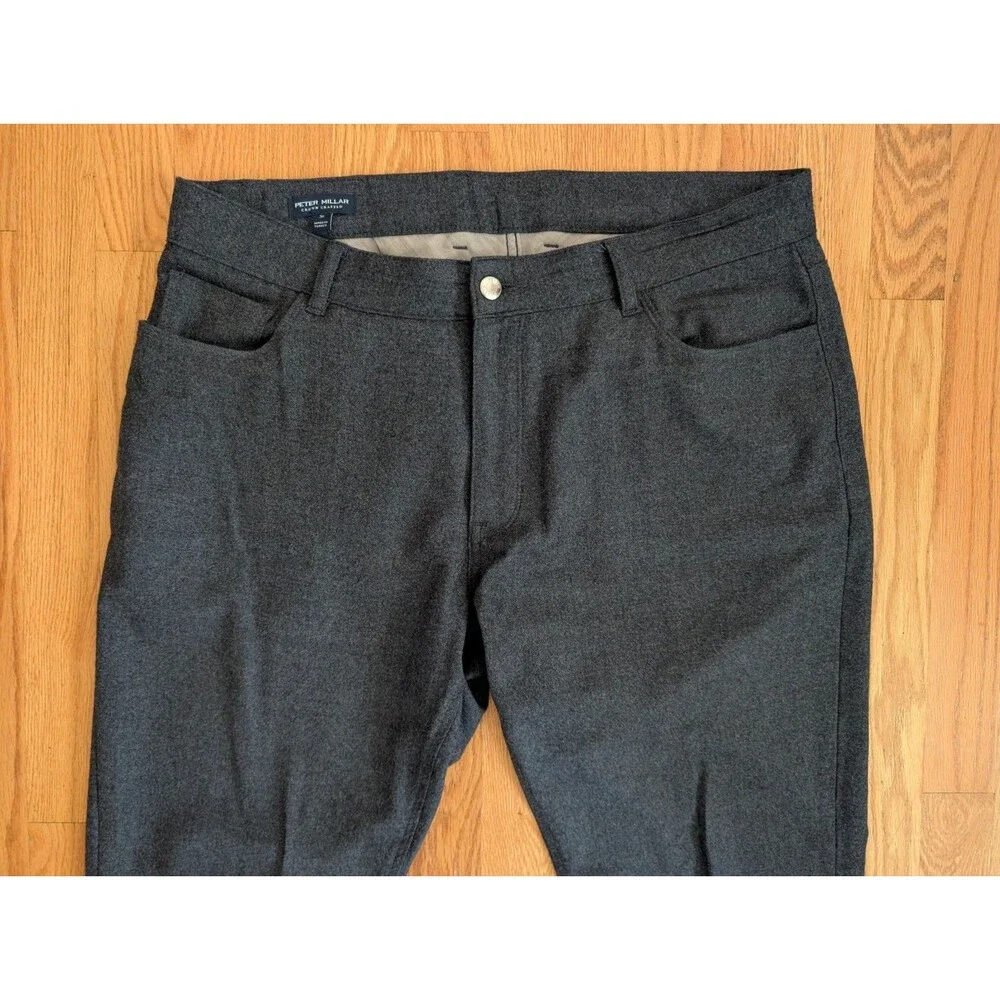 Peter Millar Crown Crafted Excursionist Flex Alpine Pants Mens 36x27 Star Dust